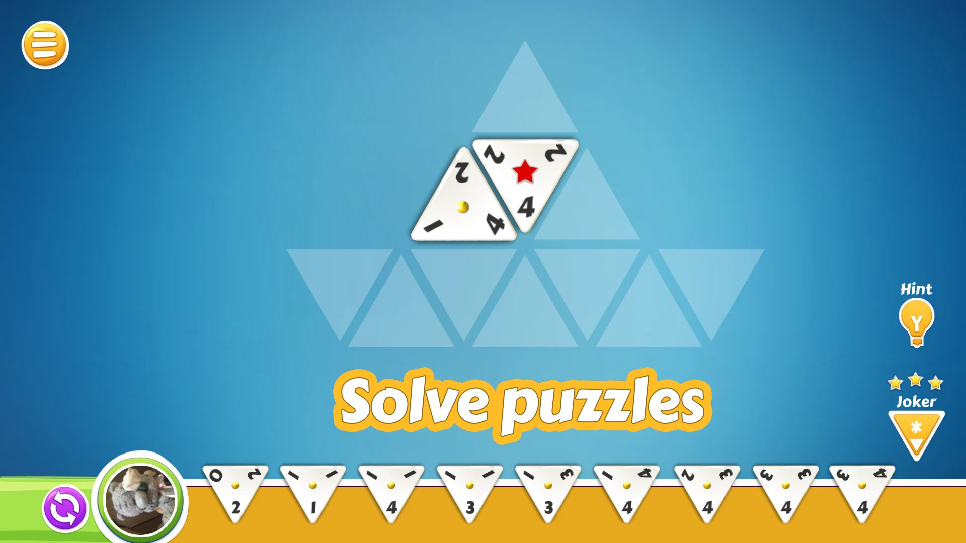 Triominos, Triangular Dominoes screenshot